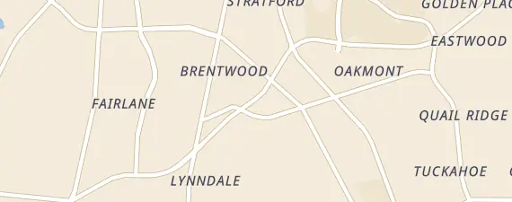 Street map around Greenville