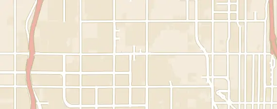 Street map around OKC Convention Center