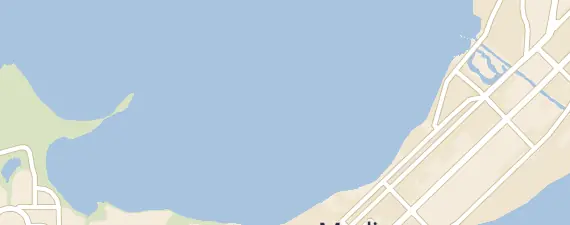 Street map around Madison