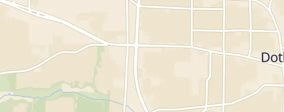 Street map around Dothan