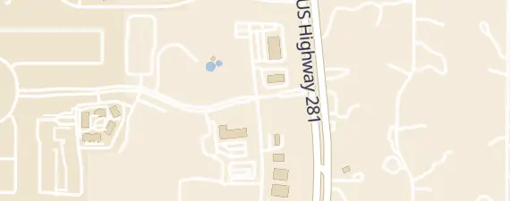 Street map around Hampton Inn Bulverde