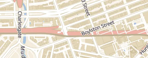 Street map around Hynes Convention Center