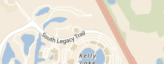 Street map around World Golf Village Renaissance Hotel