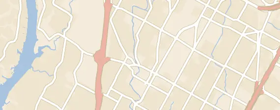 Street map around Austin