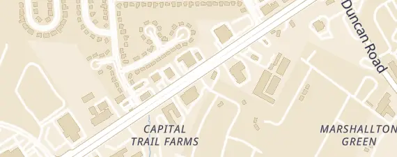 Street map around Chambers Memorial Hall, Millcreek Fire Company