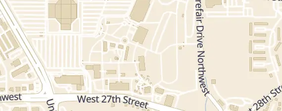 Street map around Winston-Salem Fairgrounds