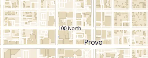 Street map around Provo Marriott Hotel & Conference Center