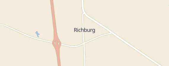 Street map around Richburg
