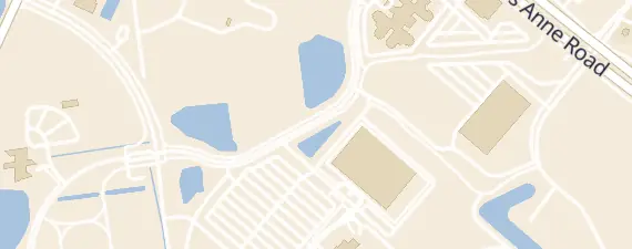 Street map around Virginia Beach Fieldhouse