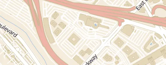 Street map around DoubleTree by Hilton Hotel San Jose