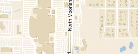Street map around Brookfield Square Mall