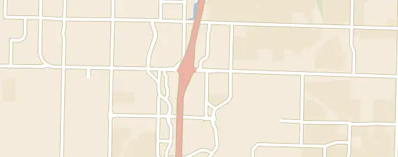 Street map around Rogers