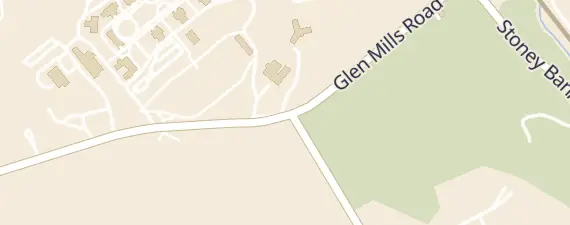 Street map around Glen Mills School Fieldhouse